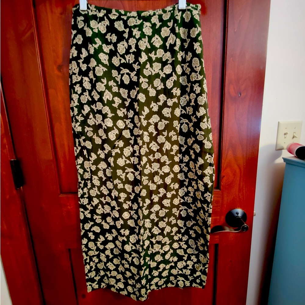 Spring floral long skirt